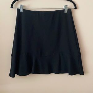 Loft Black Pull-on Flippy Skirt